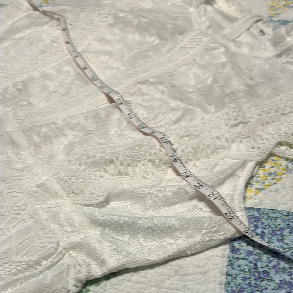 NEW- SHEIN White Lace Wedding/ Rehearsal/ Reception Dress - Picture 13 of 16